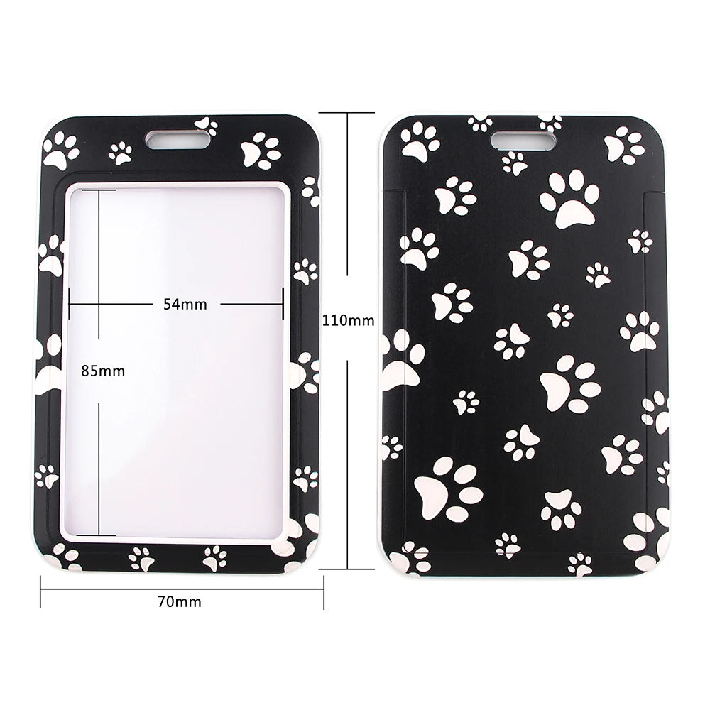 DZ1404 Dog Paw Print Lanyards for Key Neck Strap lanyard card ID Holder Gym Key Chain Key Badge Holder DIY Hang Rope Key Rings