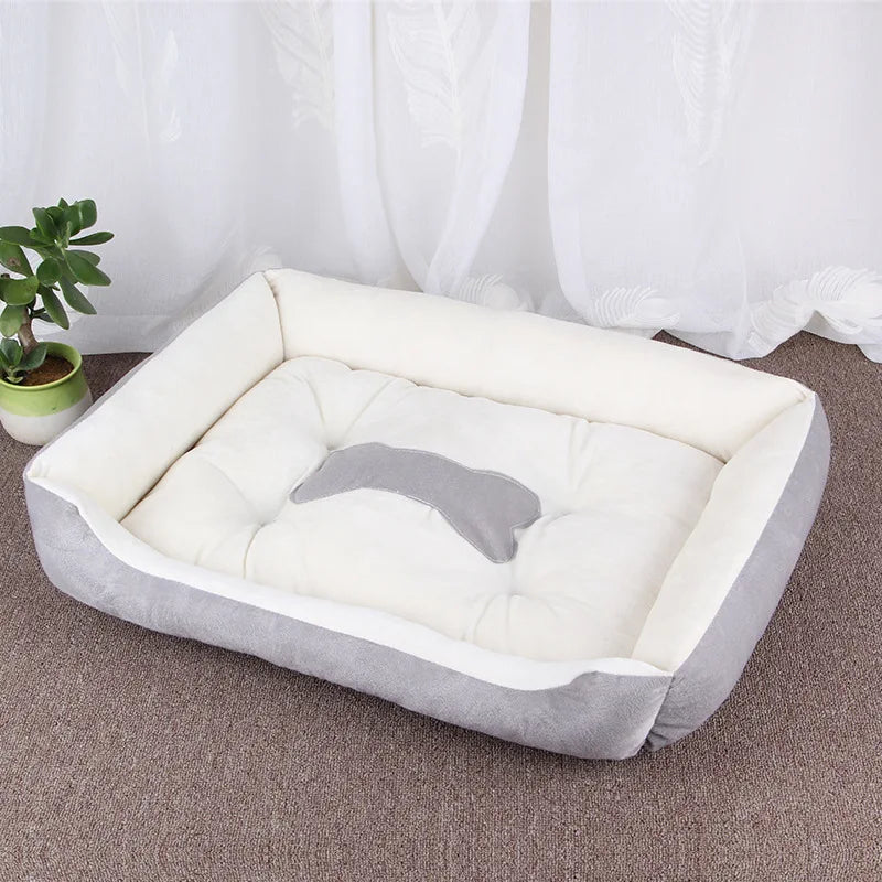Non-slip Pet Bone Bed for Small Medium Large Dogs Winter Warm Puppy Big Dog Cushion Bulldog Cat mascotas Beds legowisko dla psa