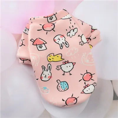 Cartoon Pet Clothes Suit Hoodies Coat for Small Dogs Dachshund York Pullover Puppy Cat Sweatshirt Jacket Pet Costumes Winter XL