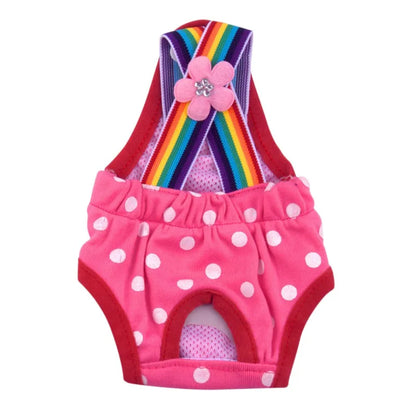 Dots Female Dog Shorts Puppy Physiological Pants Diaper Pet Underwear Briefs For Small Medium Girl Dogs