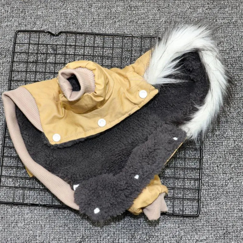 the CHILLBBUSTER HOODIE - Winter Dog Clothes, Puppy Pet Dog Coat Jacket for Small/Medium Dog, Thick Warm Chihuahua Yorkies Hoodie, Pets Clothing