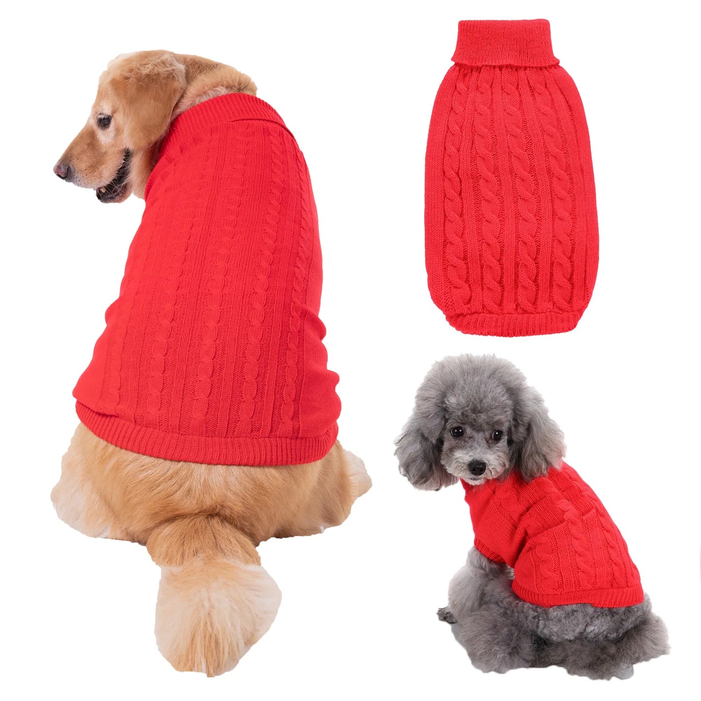 Warm Knitted Sweater for Pets, Puppy Sweater, Suitable for Small Dogs, Medium-Sized Dogs, Large Dogs, Cute, Classic Cat