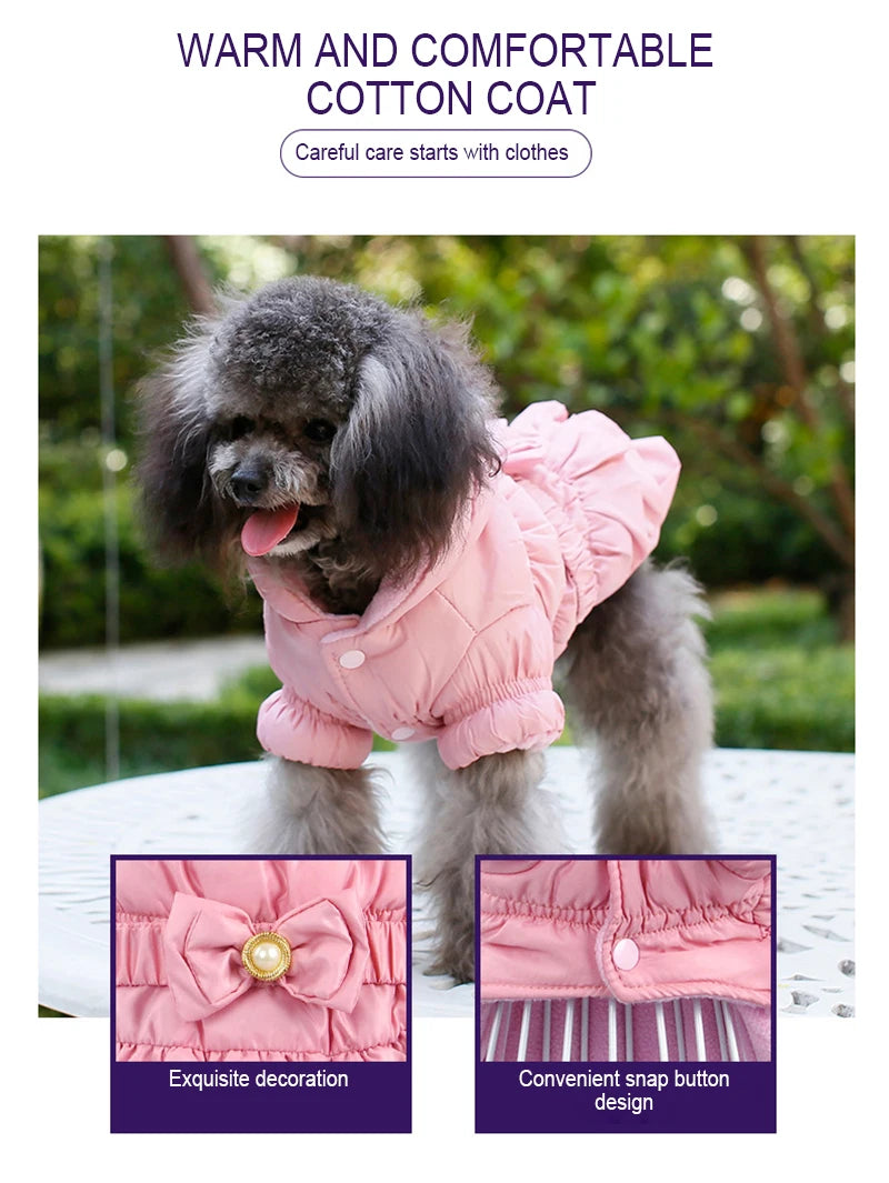 Autumn Winter Clothes For Dogs Thicken Warm Puppy Pet Cat Coats Waterproof Dog Jacket Chihuahua Pug French Bulldog Vest Clothing