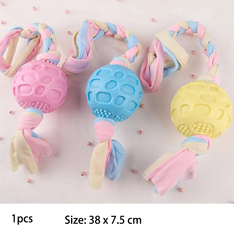 the MOLARMATE CHEW KNOT - Pet Dog Toys for Small Dog, Chews TPR Knot Toys, Bite Resistant Molar Teeth Cleaning, Dog Training Supplies, Interactive Accessories