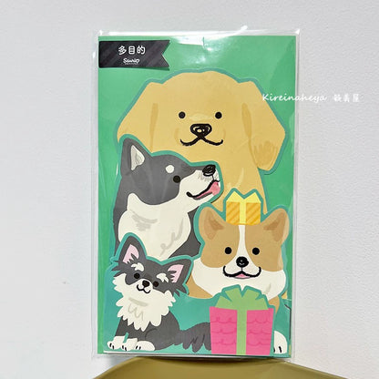 Dog Cat 3D Greeting Card Japan Creative Decoration Card Carton Cat Birthday Gift Girlfriend ins Cute Blessing Card