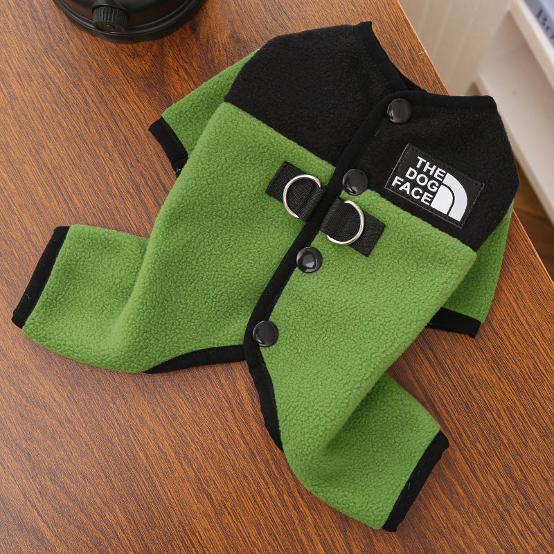 Pet Dog Clothes Soft Warm Fleece Dogs Jumpsuits Pet Clothing for Small Dogs Puppy Cats Clothes Chihuahua Yorkshire Costume Coat