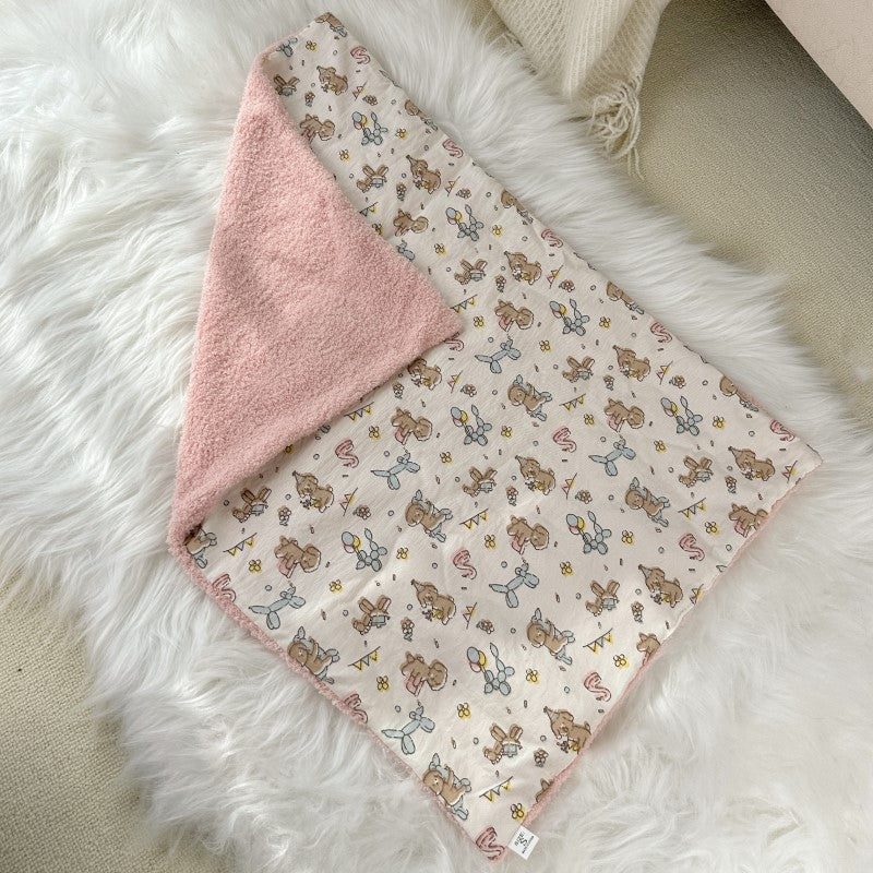 Pet Blanket With Pillow Dog and Cat Printed Nest Mat Dog and Cat Sleeping Pillow Quilt Warm mat for puppy