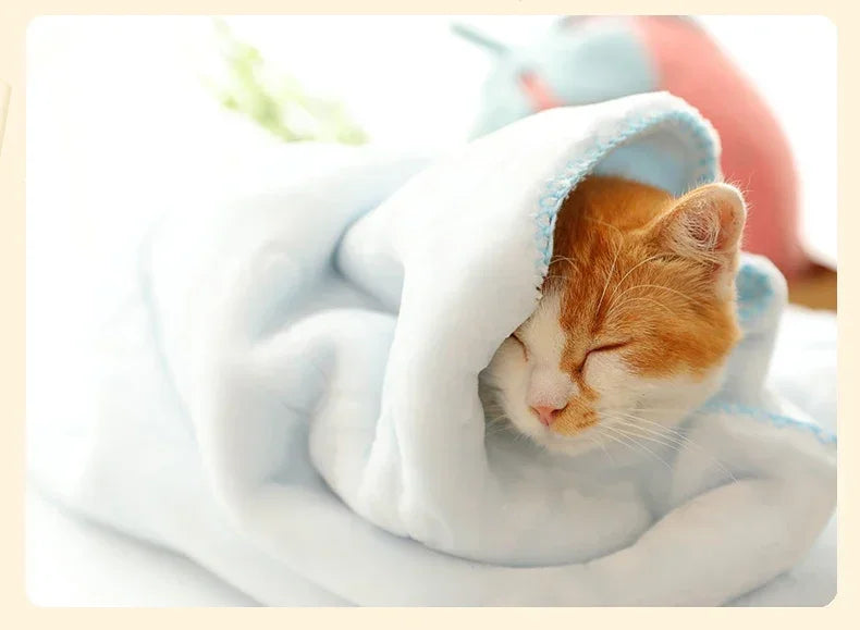 HOOPET  Winter Pet Blanket Thick Wool Feeling Blanket for Cats Dogs Babay Quilt Soft and Fluffy High Quality Dog Cat Blanket