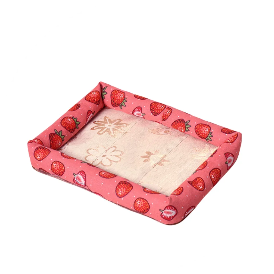 Summer-Ready Cooling Pet Bed for Small Dogs & Cats – Ice Pad Mattress with Water-Resistant Fabric & Breathable Mesh