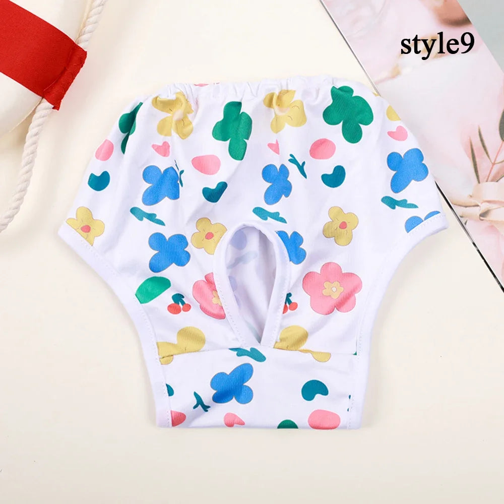 Female dog Cute Washable Male Dog Diapers, Reusable High Absorbency Leak-Proof Male Dog Diapers cat Physiological Pants
