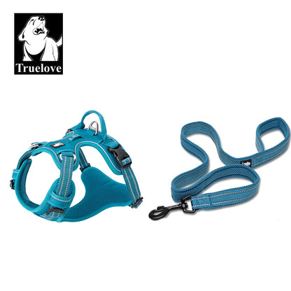 the SUREGRIP ALL-IN-ONE - Truelove Pet Harness+Pet Leash Set, Rope 110cm/200cm, All-in-One Reflective Dog Harness, No Pull, Adjustable Buckles