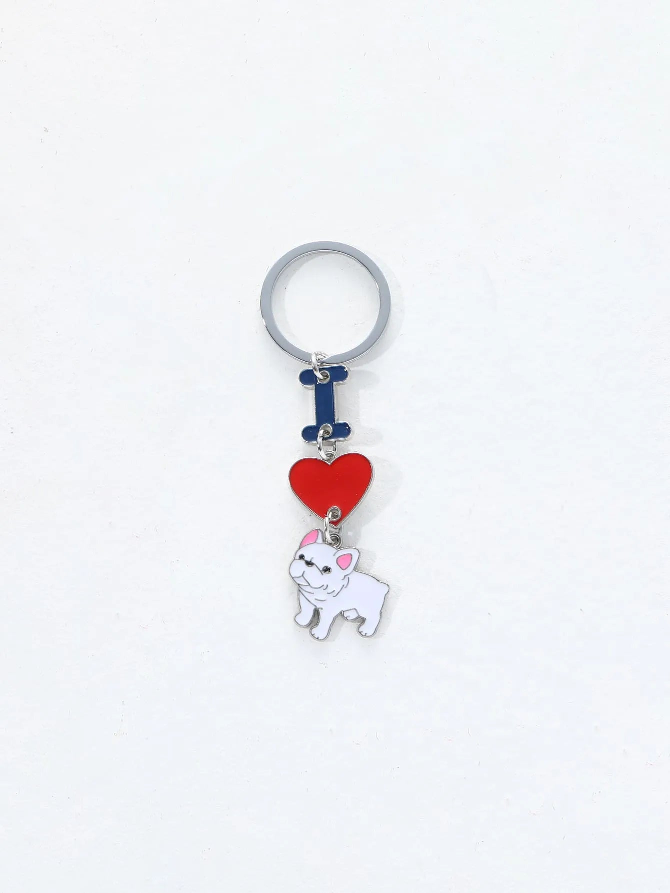 Pet dog car keychain pendant creative metal accessories key ring holiday gifts