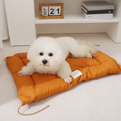 Pet Dog Cat Square Thickened Warm Bed Mat Winter Puppy Anti-slip Comfortable Cleanable Cushions Kennels Accessories For Marci