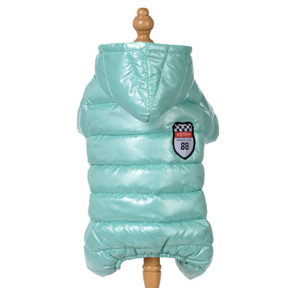 Dog Clothes for Small Medium Dogs Cats Autumn Winter Thicken Fleece Puppy Striped Pet Jacket Coat Yorkshire Bulldog Pug Jumpsuit