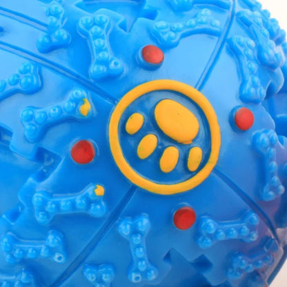 1PC Black/Blue/Pink Molars Bite Sound Toy Leaky Food Ball Dog Suitable for Large, Medium and Small Dogs Educational Toy Ball