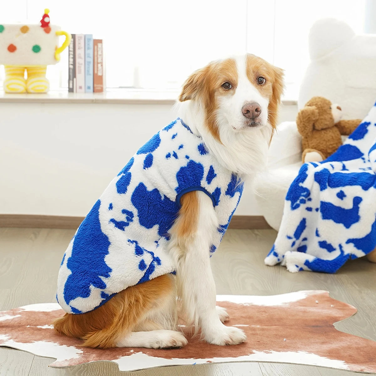 Cute Puppy Jacket Soft Fleece Warm For Medium and Large Dogs Clothes Autumn and Winter French Bulldog Chihuahua Coat Clothes