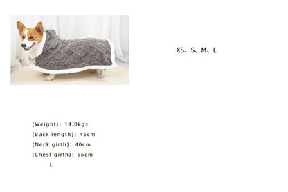 Tafu Velvet Autumn Winter Warm Pet Dog Blanket Soft Thicken Wearable Cat Blanket Flannel Fleece Comfortable Sleeping Blankets