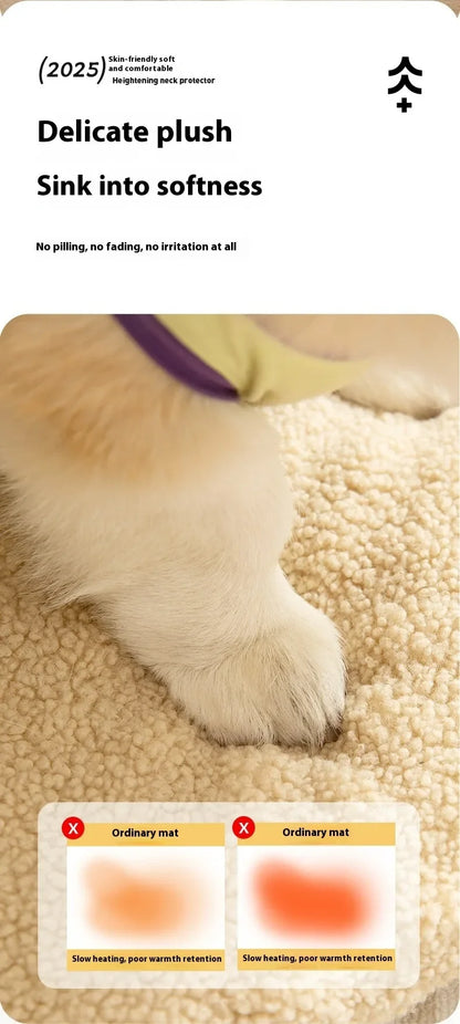 Four Seasons Dog Cat Bed Orthopedic Memory Foam Machine Washable Removable Cover All Season Comfort Mat for Small Medium Large