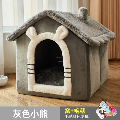 Dog Kennels Four Seasons Universal Small Dog Houses Removable and Washable Warm Dog House Cat Kennel Pet Supplies House for Dogs