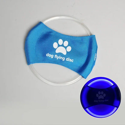 Dog Toy LED Glowing Rechargeable Disc Flying Toys with 3 Light Modes Pet Interactive Toys Training Throwing Dog Accessories