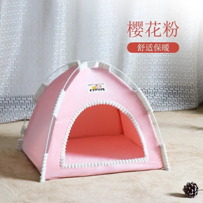 the DOG DOME - New Four Seasons Universal Pet Tent, Removable and Washable Cat and Dog Pet Nest, Summer Breathable Foldable Cat/Dog House