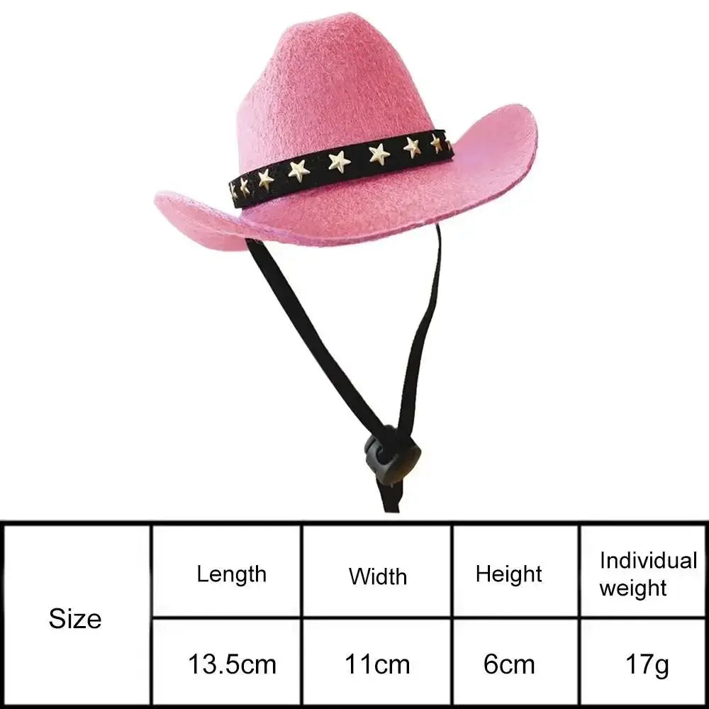 the CANINE COWBOY - British Pet Dog Hat, Star Cowboy Hat, Pet Supplies, Adjustable Dog Costume, Top Hat Headwear, Pet Hat & Dogs Caps, Pet Sun Hats for Cats/Dogs