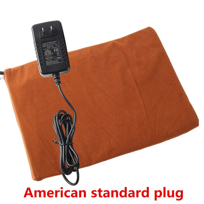 1Pc Pet Heating Pad Electric Heating Blanket Dog Heating Insulation Mattress Pet Cat Dog Winter Reptile Outdoor Warm Heating Pad