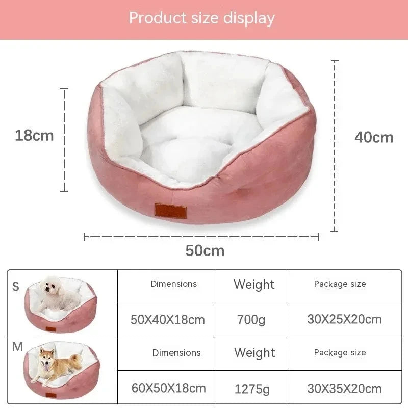 Cats Dog Bed Winter Warm Pet Mat Sleep Cozy Dogs House Cushion Soft Couch Cat Baskets Plush Pet Sleeping Bed Kennel Accessories