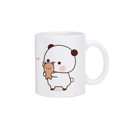 Panda Bear Bubu Dudu Coffee Milk Cup Mocha Cat Panda Bear Couple Creative Present Cute Gift Drinking Tea Cup Mugs