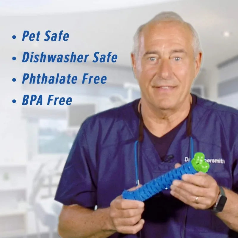 Dog Molar Stick Food Grade Bone Shape Dog Tooth Cleaning Interactive Bite Resistant for Small Pet with Slight Bite Force