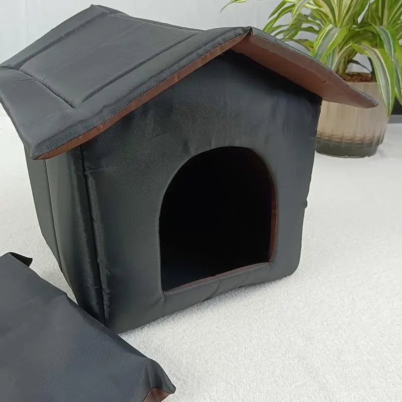 the HOME SWEET HOME - Waterproof Oxford Cloth Pet Shelter, Warm Doghouse, Outdoor Dirt Resistant, Soft Pet Accessories, Puppy House