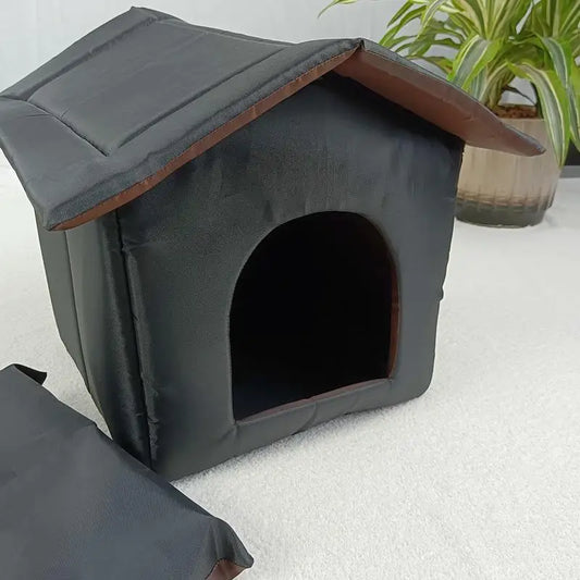 the HOME SWEET HOME - Waterproof Oxford Cloth Pet Shelter, Warm Doghouse, Outdoor Dirt Resistant, Soft Pet Accessories, Puppy House