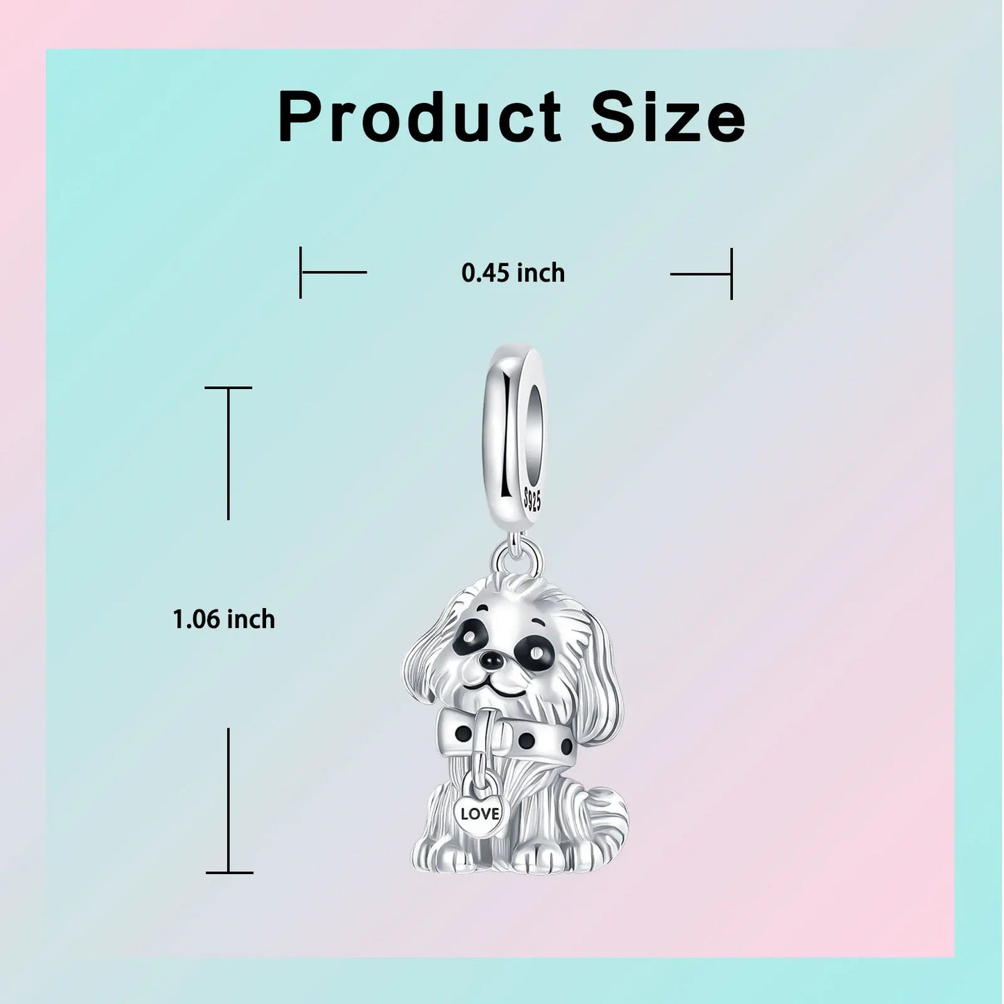 925 Sterling Silver Girl Holding Dog Charms Beads Fit Original 925 Bracelet Making Gift for Woman Jewelry Diy Fashion Pendant