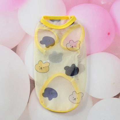 XS-6XL Dog Clothes Pet Thin Sunproof Outift Woolen Vest T-shirt for Small Medium Large Dogs Breathable Pet Clothing