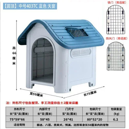 the BACKYARD DOG - Large Kennell Crate Doghouse, Accessories Playpens Outdoor Carrier, Doghouse Pet Supplies, Play Pen Mascotas Dog Furniture