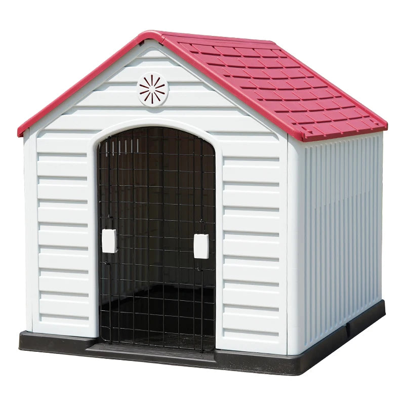 the SNOOPY DOGHOUSE - Luxury Big Plastic Doghouse, Outdoor Large Doghouse, Pet Dog Home