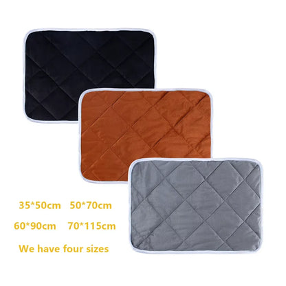 Self-Warming Pet Blanket for Outdoor Use - Built-in Pee Pad, Reusable Cloth Thermal Mat, In Stock for Cats & Dogs