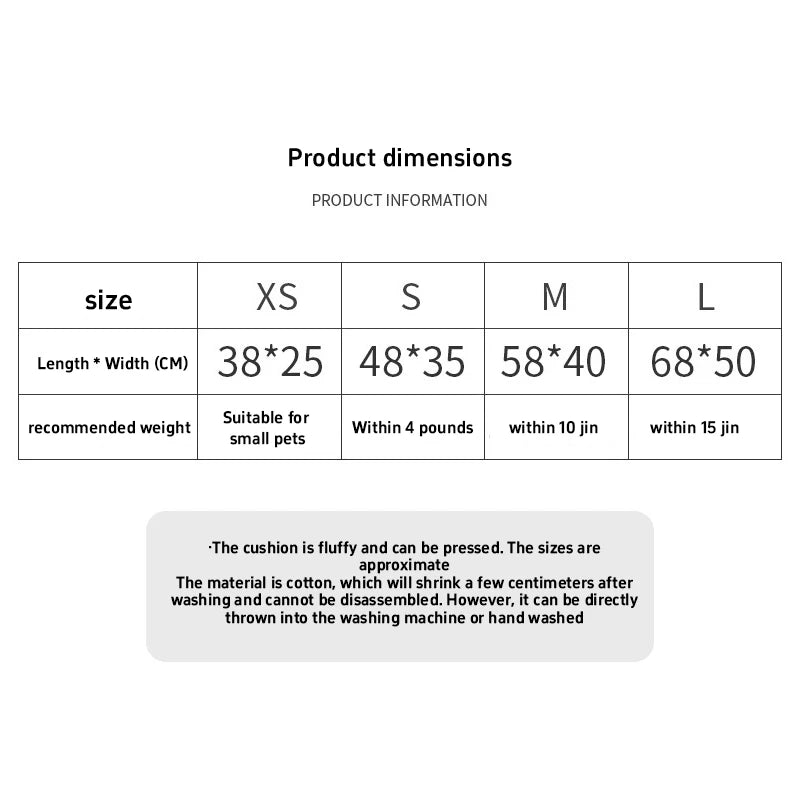 Pet Dog Cat Square Thickened Warm Bed Mat Winter Puppy Anti-slip Comfortable Cleanable Cushions Kennels Accessories For Marci