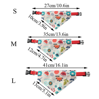 the DOGGY BANDANA - Adjustable Dog Bandanas, Large Pet Scarf, Pet Cotton Plaid Washable Bow Ties, Collar Cat/Dog Scarf, Large Dog Accessories, Kerchief