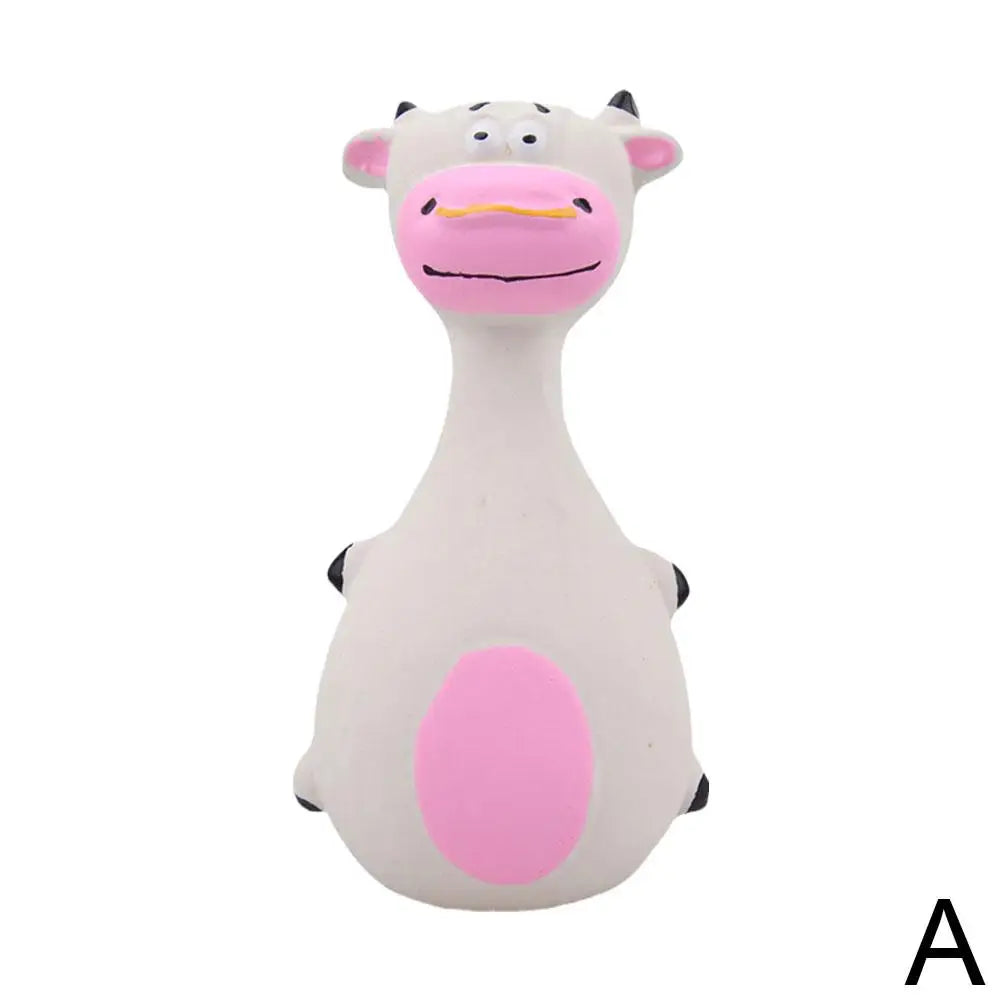 Latex Dog Toys Sound Squeaky Elephant/Cow Animal Dog Chew Toy Pet Puppy Toys Gift For Cute Dogs Bite Resistant Dog Accessories