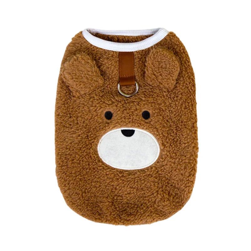 Soft Fleece Dog Cat Vest Winter Warm Pet Clothes for Puppy Maltese Schnauzer Sweater Chihuahua French-Bulldog Pug Apparels