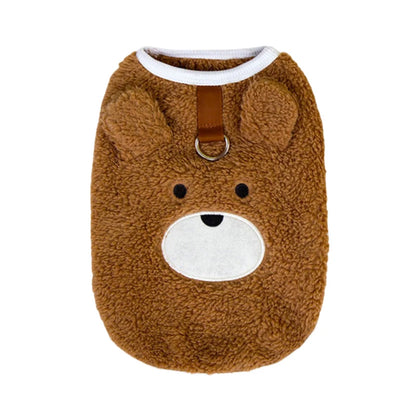 Soft Fleece Dog Cat Vest Winter Warm Pet Clothes for Puppy Maltese Schnauzer Sweater Chihuahua French-Bulldog Pug Apparels