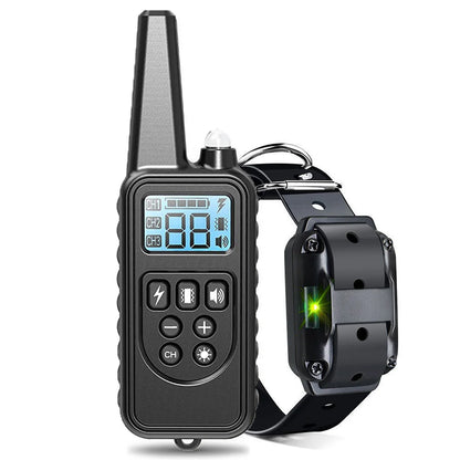 the POWERPULSE E-TRAINER - [New Edition] Dog Shock Collar with Remote - Dog Training Collar for Large/Medium/Small Dogs, Waterproof Rechargeable E-Collar