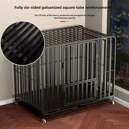 Household Indoor and Outdoor Dog Cage Large Dog Medium Dog Cage with Toilet Golden Retriever Labrador Cage Pet Supplies House