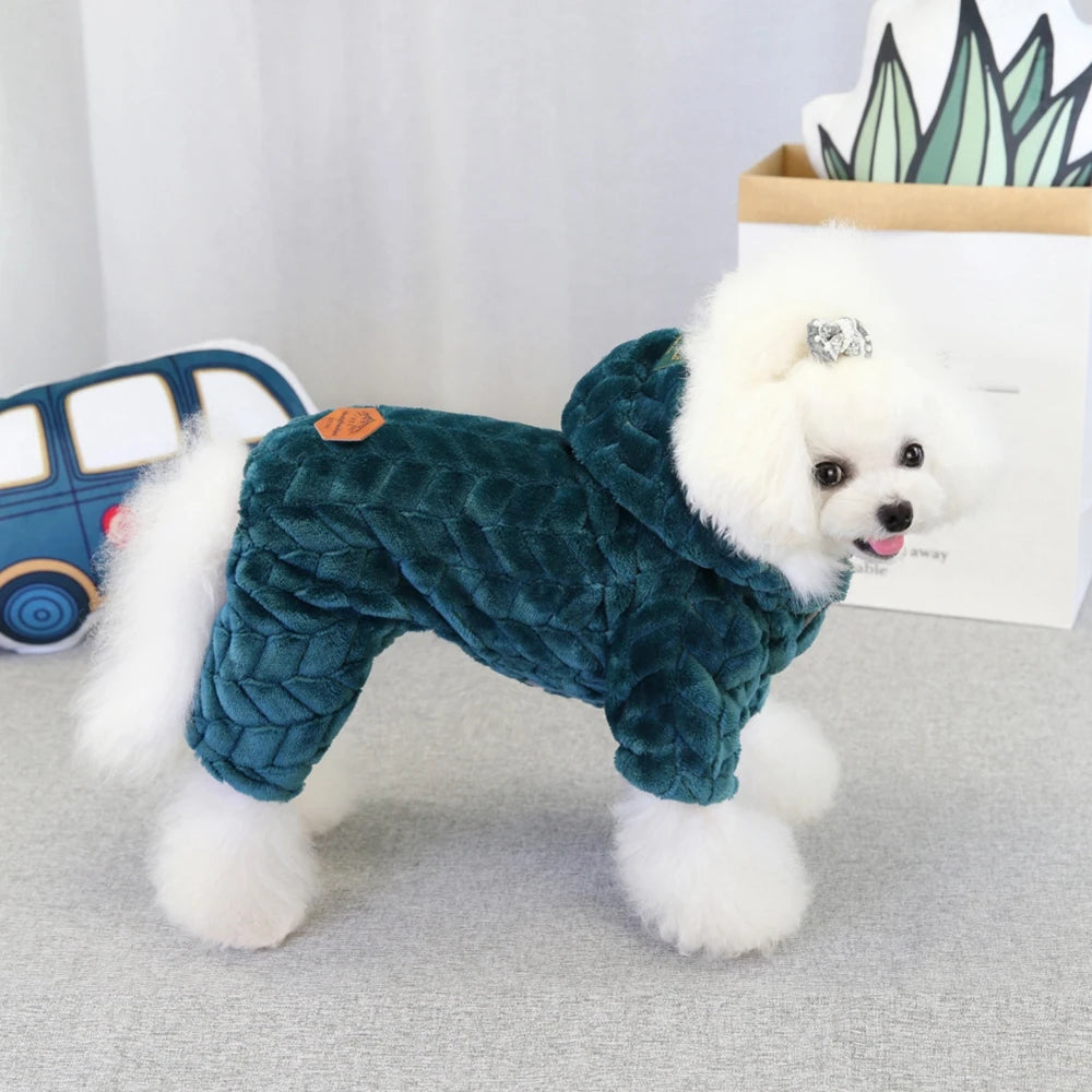 Winter Warm Pet Dog Jumpsuit Windproof Dog Clothes for Small Dogs Chihuahua Jacket Yorkie Costumes Shih Tzu Coat Poodle Outfits