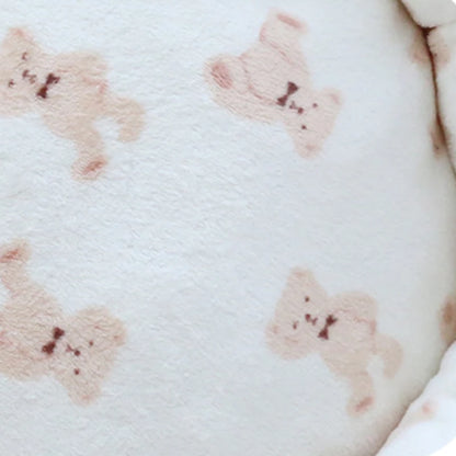 Pet Sofa Bed Dog Cat Nest Donut Washable Round Plush Nest Soft Comfortable Cushion Mat Winter Warm Puppy Kitten Calming Beds