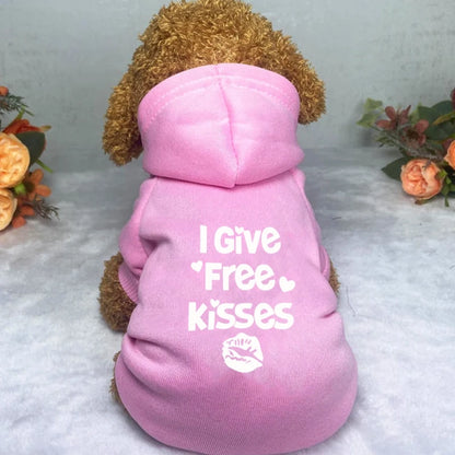 Brand Dog Clothes Chihuahua Yorkshire Frenchie Pugs Autumn Winter Spring Fleece Lining Small Medium Pet Hoodies