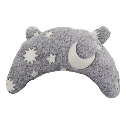 U Shaped Pet Pillow Pet Neck Protection Sleeping Pillow Comfortable Pet Dog Neck Pillow Glowing Washable Pet Calming Toy for Dog