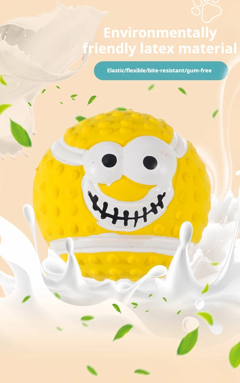 Squeaky Dog Toys Soft Latex Balls For Small Medium Large Dogs Rugby Football Volleyball Pet Toy Dog Interactive Chew Toy Ball