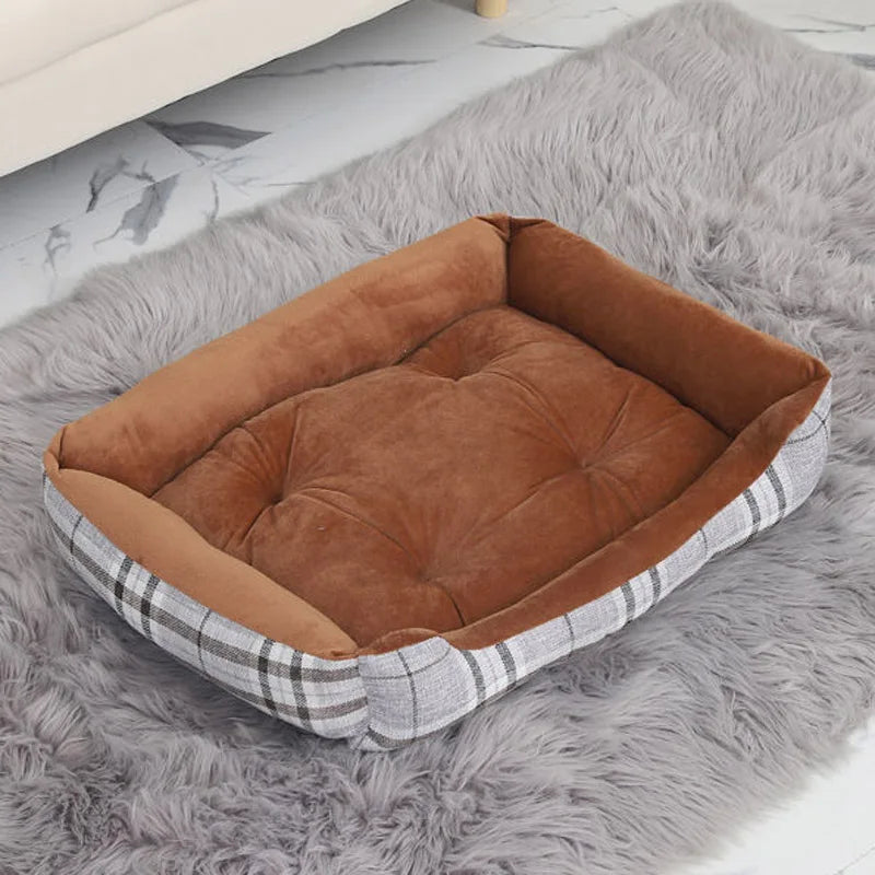 68x55cm Warm Dog House Soft Cat Litter Four Seasons Nest Pet Large Bed Baskets Waterproof Kennel For Cat Puppy Drop Shipping